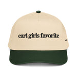 "Cart Girls Favorite" Embroidered 5 panel cap