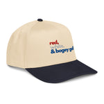 "Red, White, and Bogey Golf" Embroidered 5 panel cap