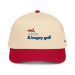 "Red, White, and Bogey Golf" Embroidered 5 panel cap