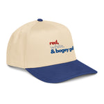 "Red, White, and Bogey Golf" Embroidered 5 panel cap