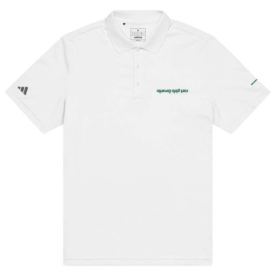 "Cart Girls Favorite" Upside Down adidas sport golf polo